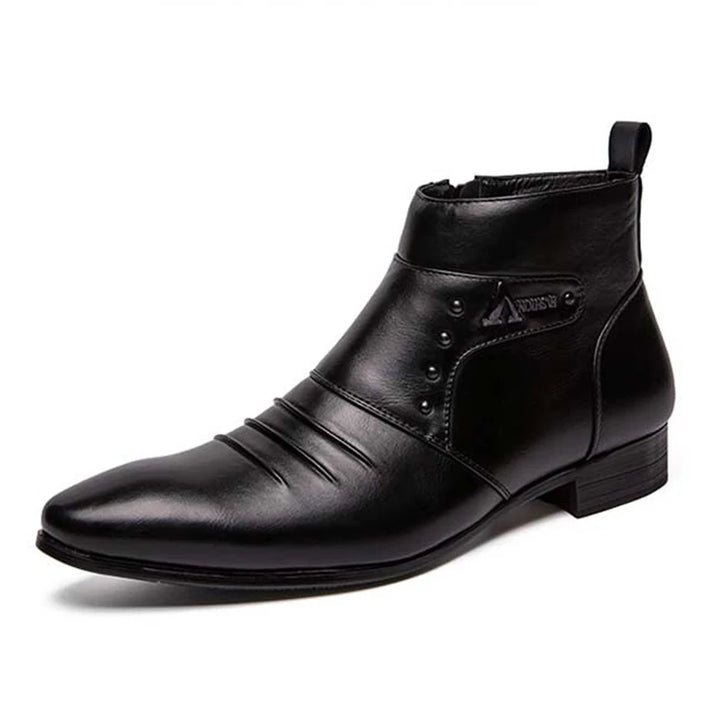 steampunk half boots with zipper stylish