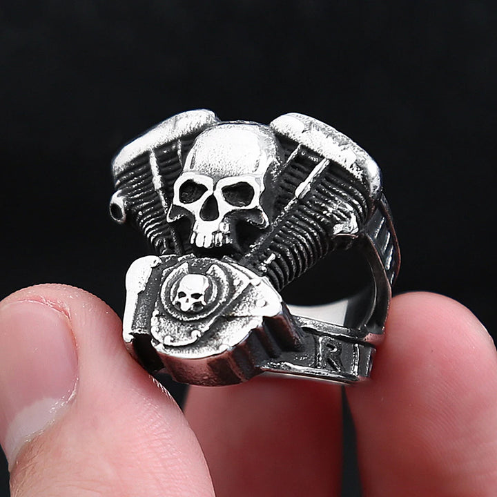 steampunk motorcycle engine crane ring quality