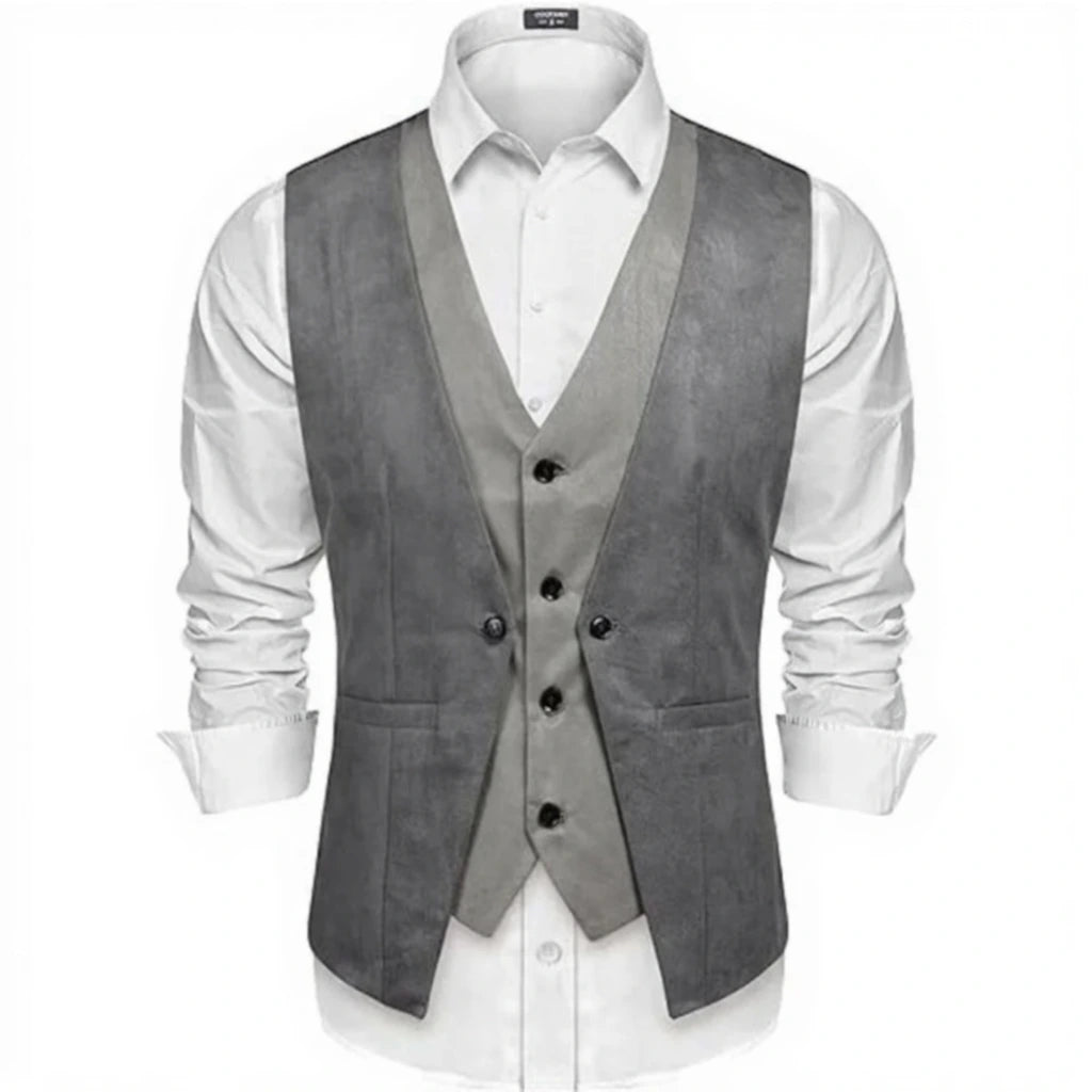 two-tone steampunk vest jacket classic