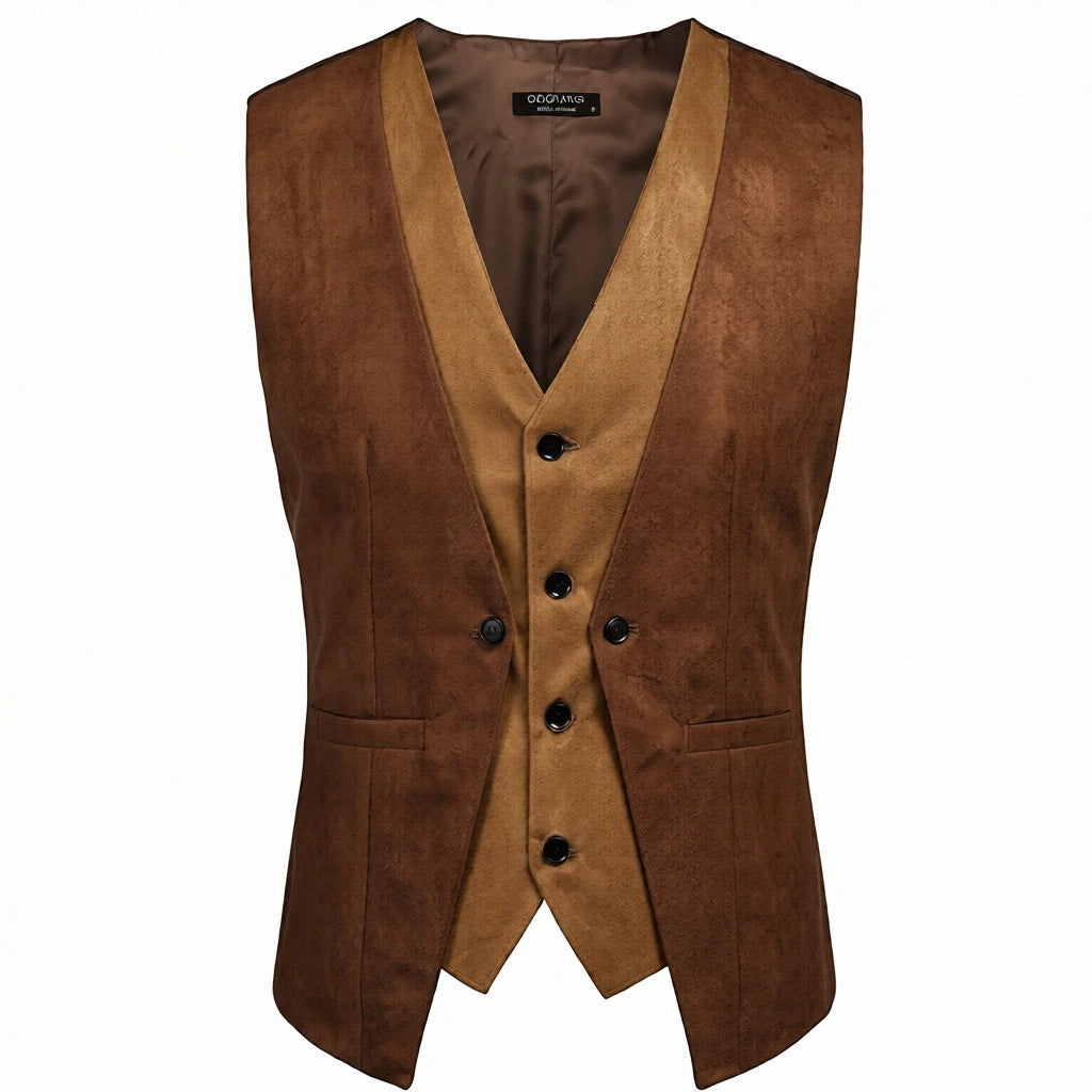two-tone steampunk vest jacket gothic