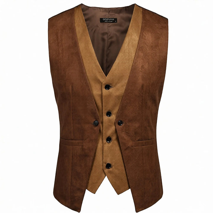 two-tone steampunk vest jacket gothic