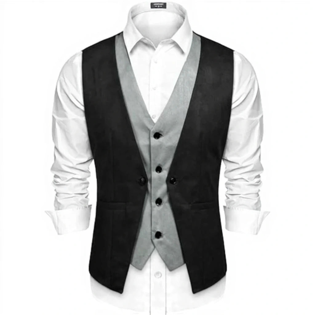 two-tone steampunk vest jacket vintage