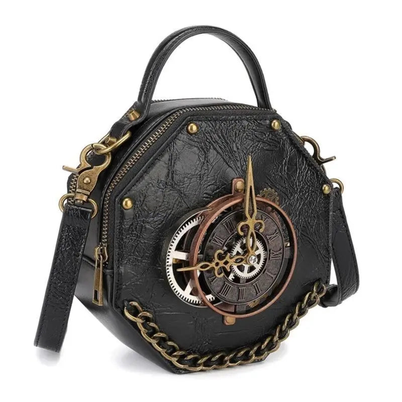 wmremove-Hexagonal Steampunk Watch Bag fashion