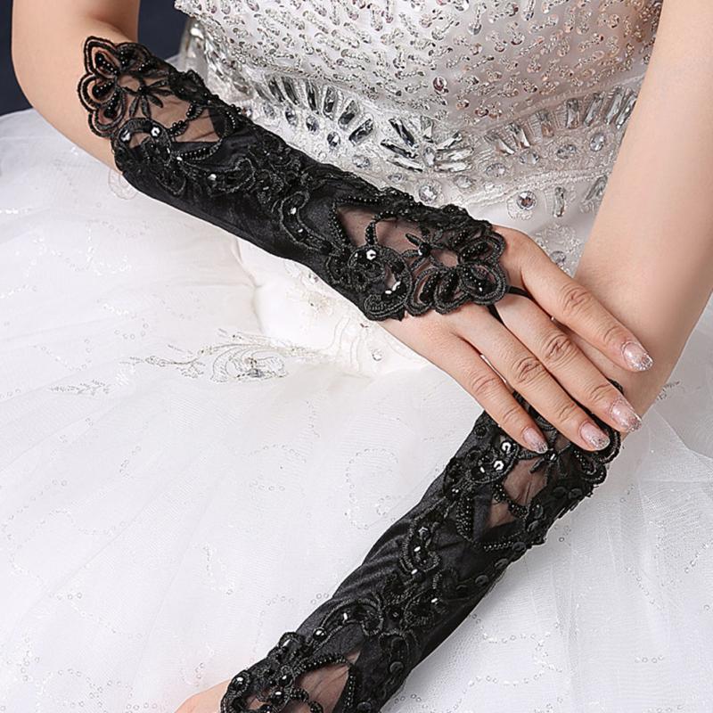 Black Long Gloves Steampunk