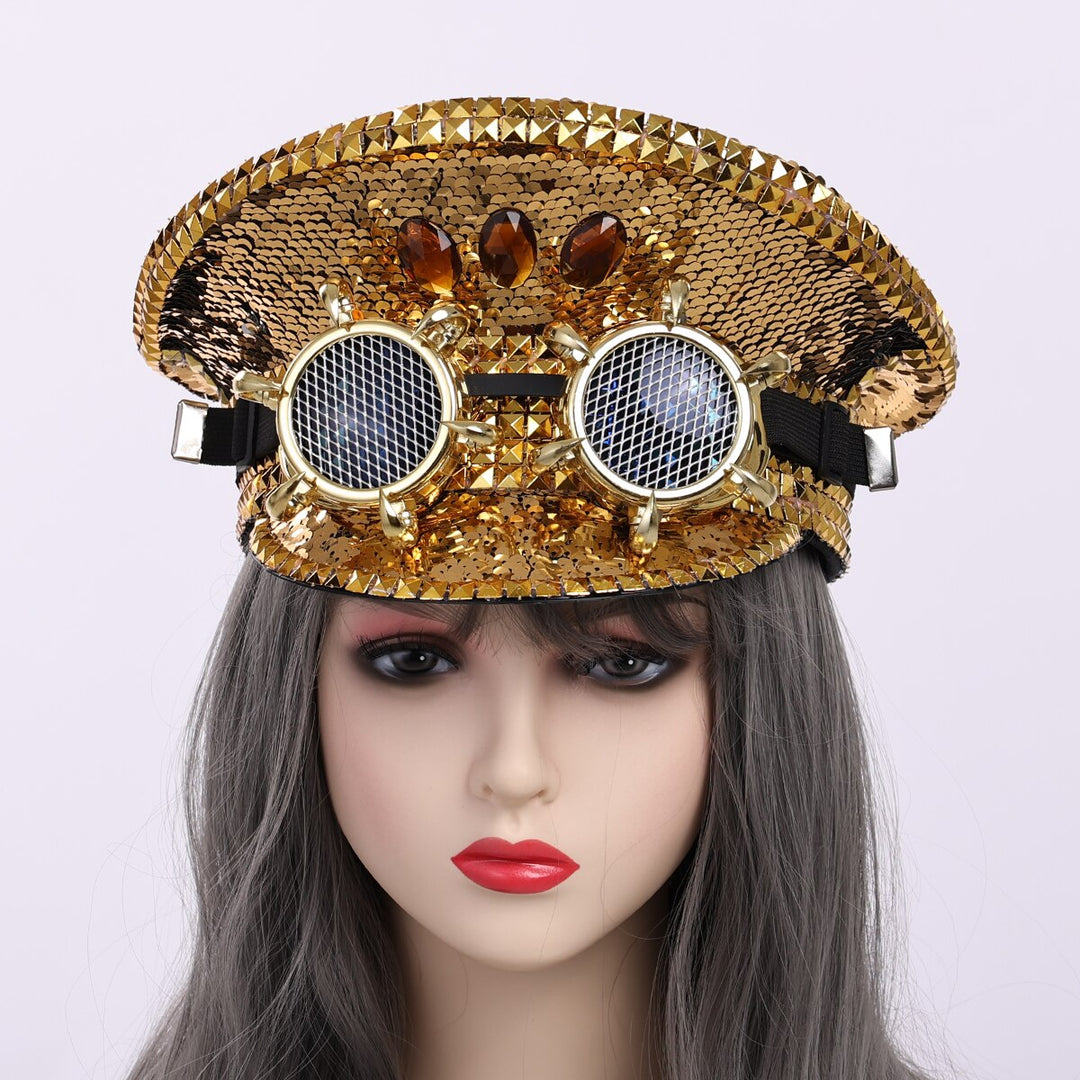 Golden Steampunk Hat Unique