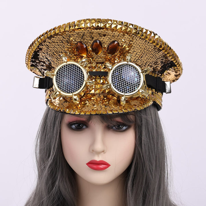 Golden Steampunk Hat Unique