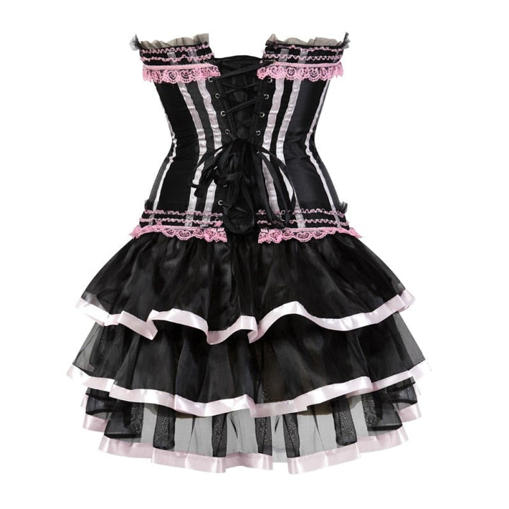 Pink Steampunk Corset Dress