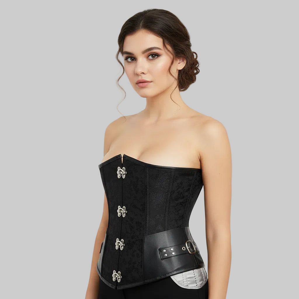 Black Steampunk Corset
