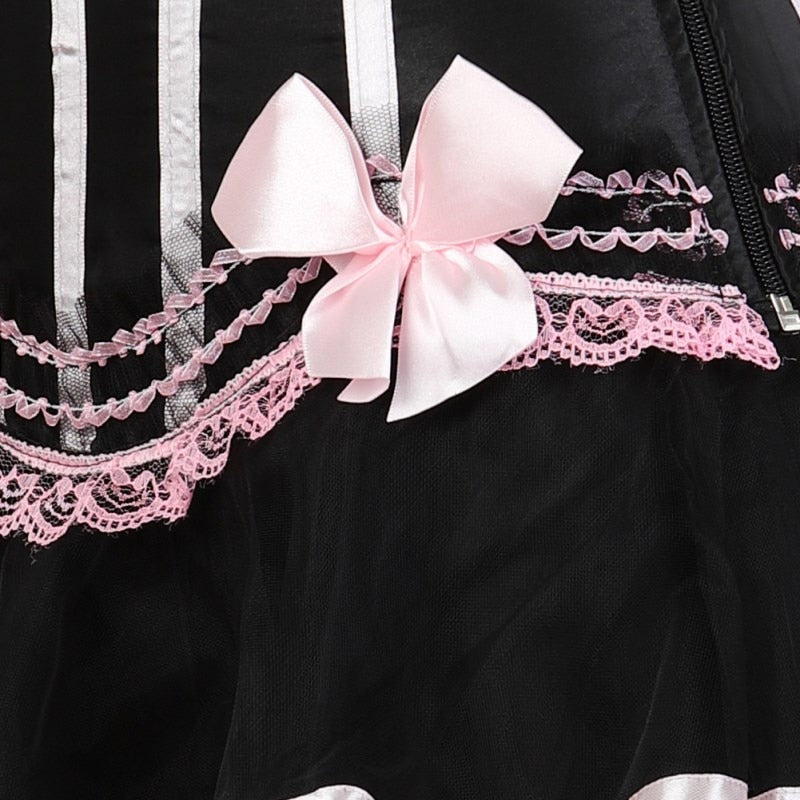 Pink Steampunk Corset Dress