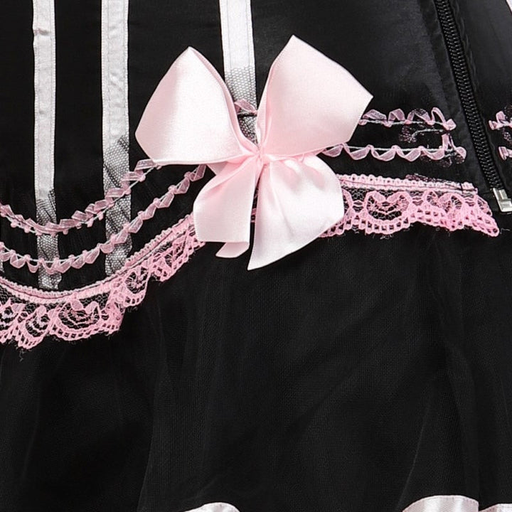 Pink Steampunk Corset Dress