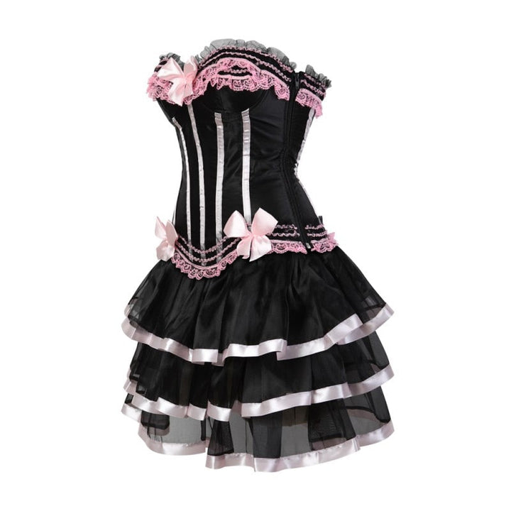 Pink Steampunk Corset Dress