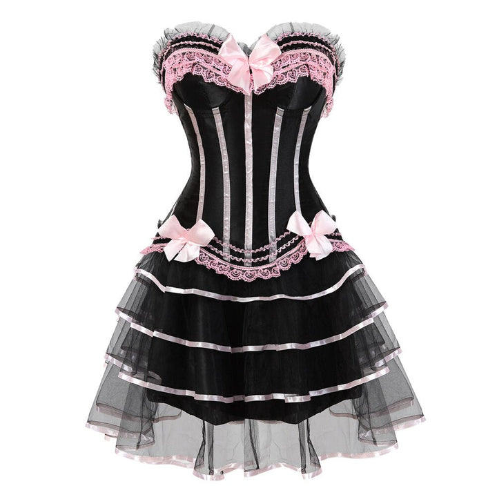 Pink Steampunk Corset Dress
