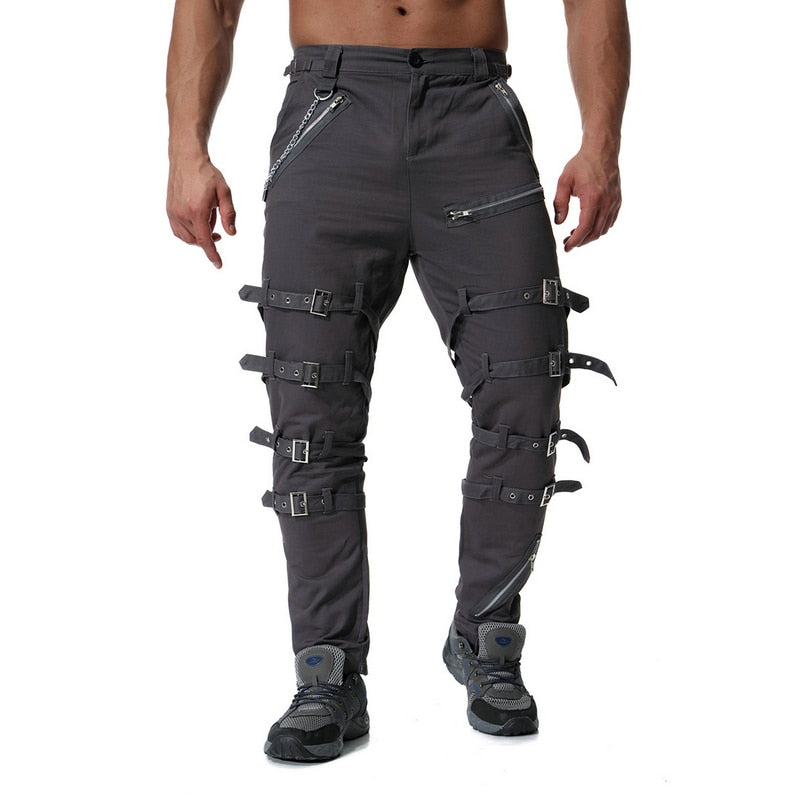 Steampunk Grey Cargo Pant