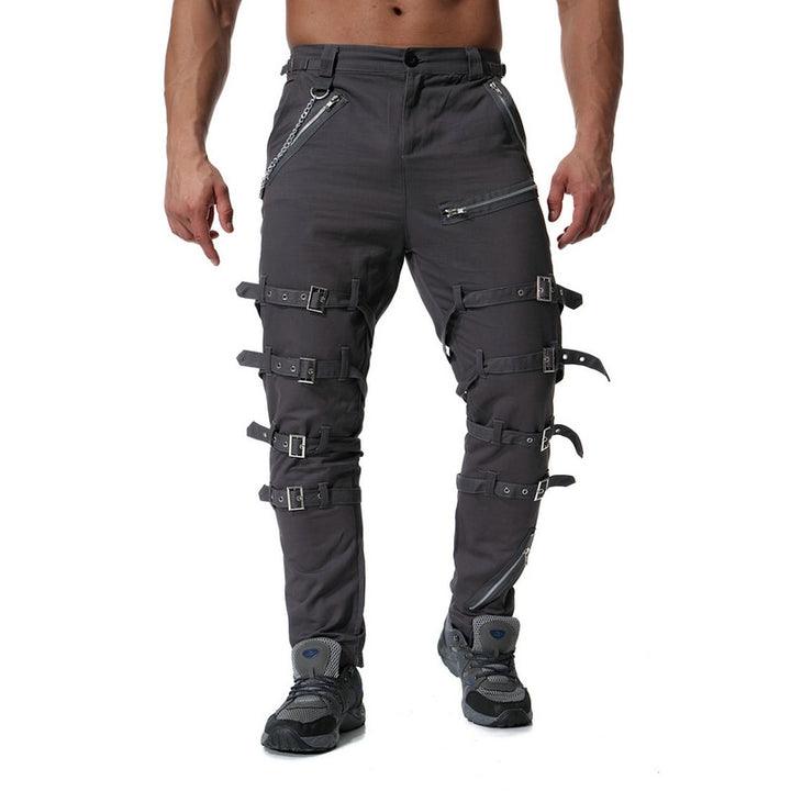 Steampunk Grey Cargo Pant