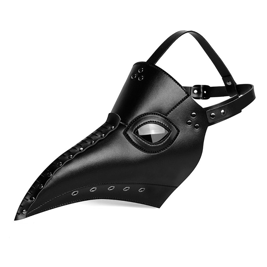 Steampunk Black Plague Doctor Mask