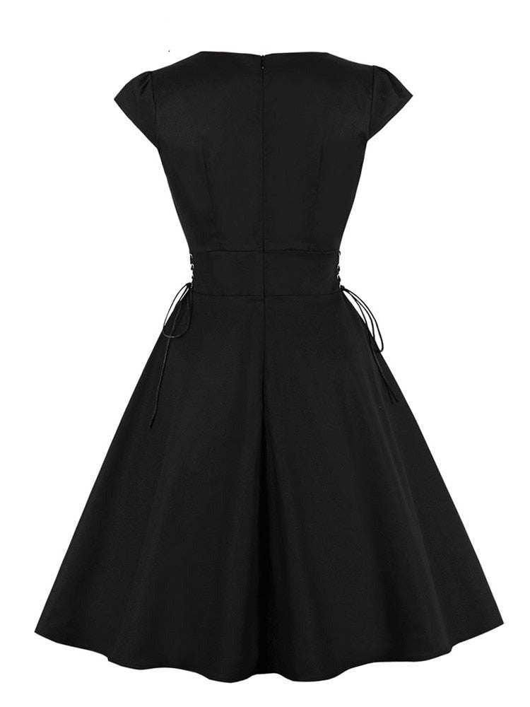 Lolia - Black Steampunk Dress