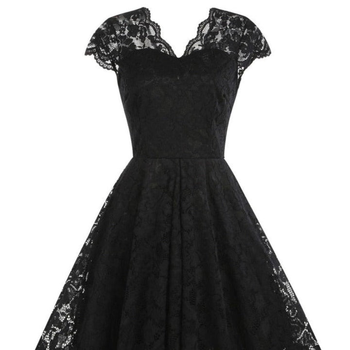 Lovely Bride - Black Steampunk Dress