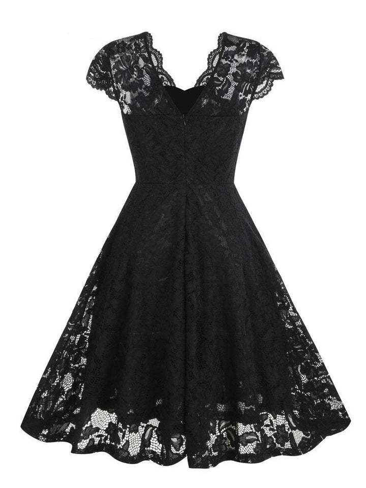 Lovely Bride - Black Steampunk Dress