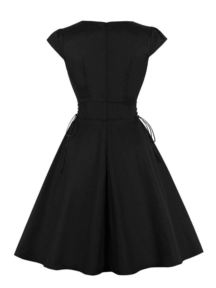 Lolia - Black Steampunk Dress