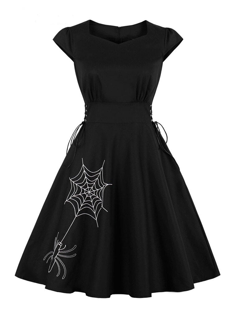Lolia - Black Steampunk Dress