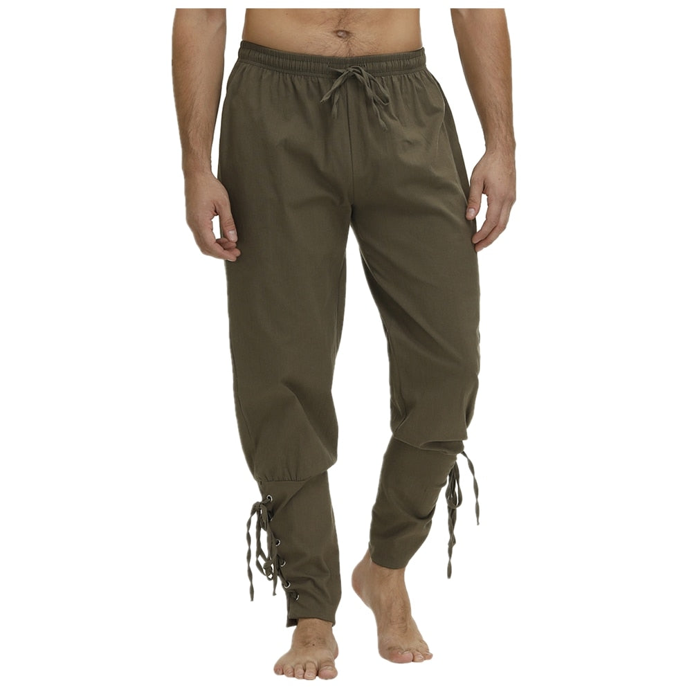 Steampunk Green Pirate Pant Brown