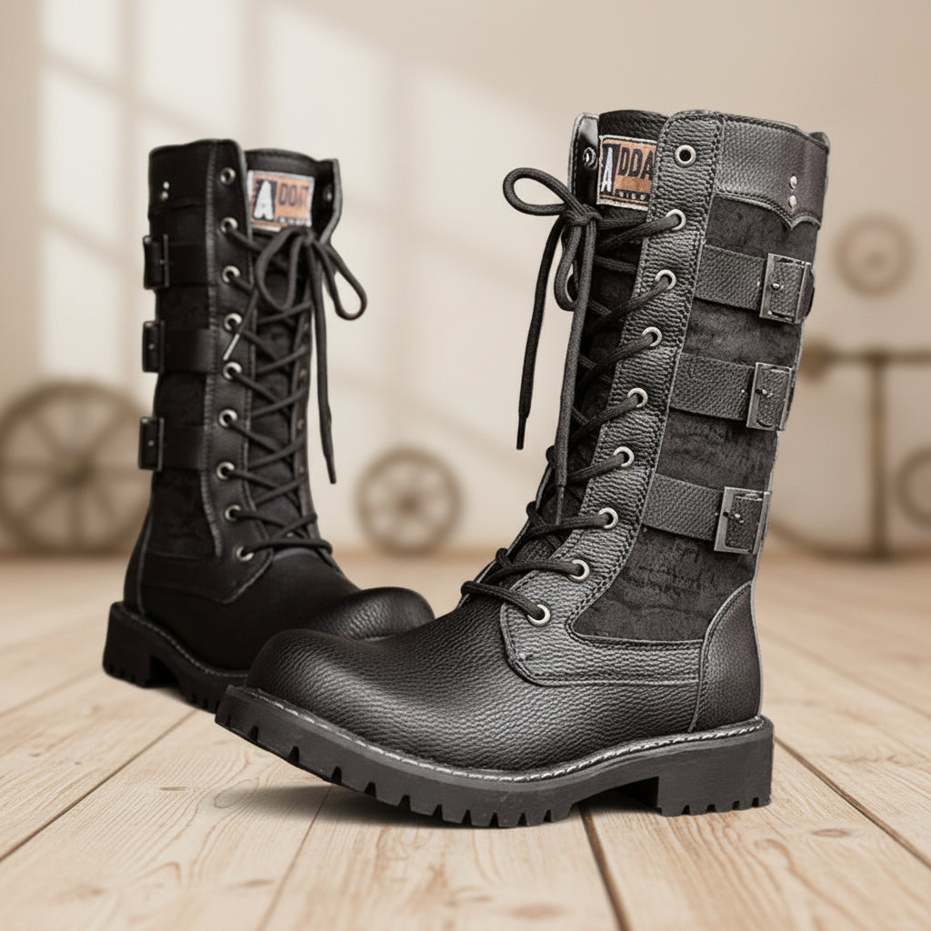 Steampunk Motorcycle Boots