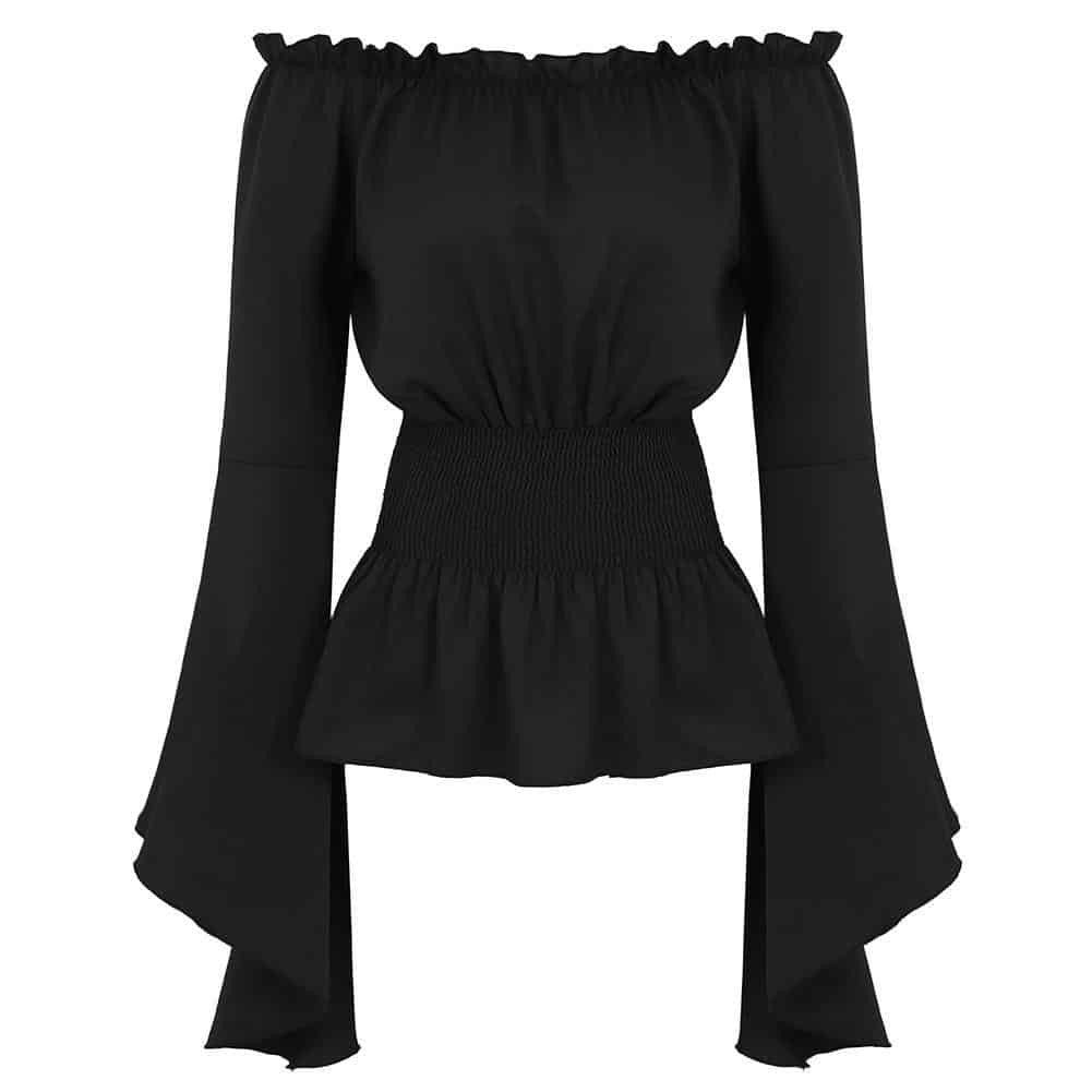 Steampunk Black Renaissance Shirt