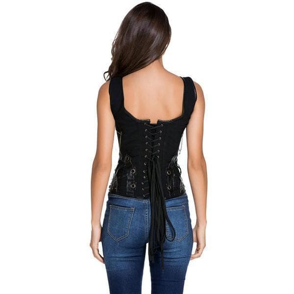 Steampunk Sexy Black Corset