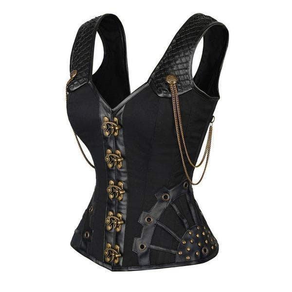 Steampunk Sexy Black Corset