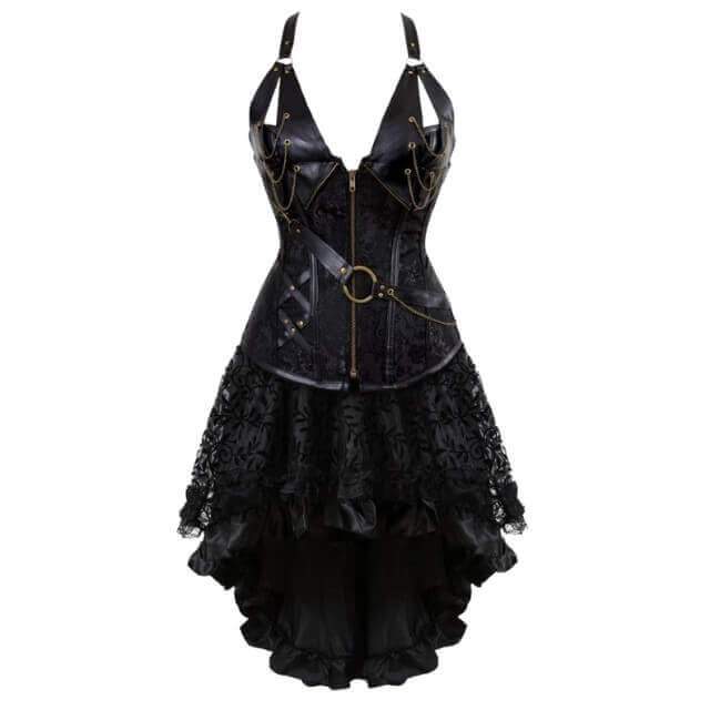Black Steampunk Dress 4XL Black Steampunk Dress 4XL