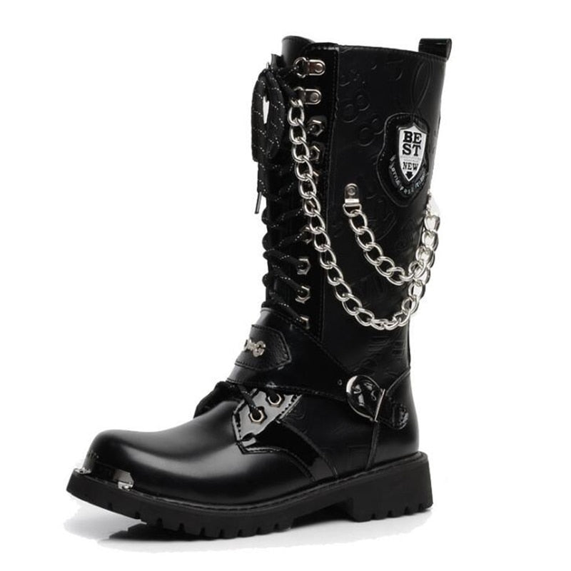 Black steampunk boots best sale