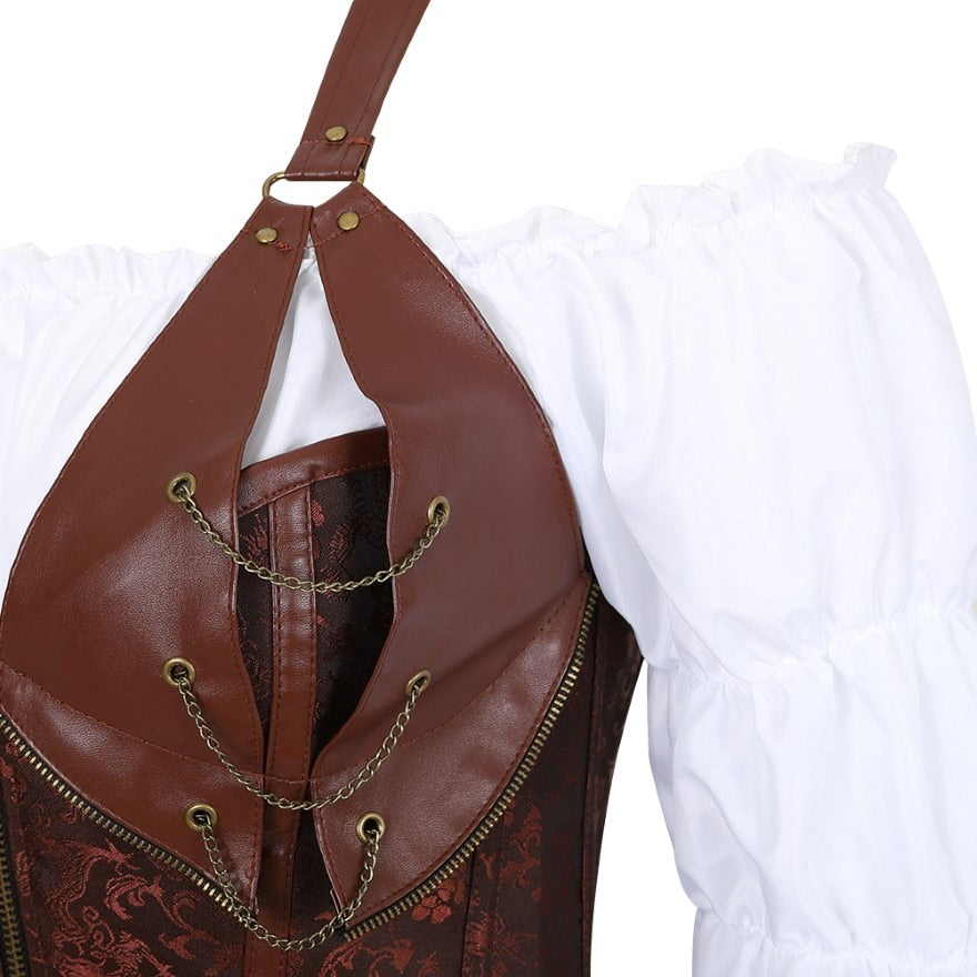 BROWN STEAMPUNK DRESS