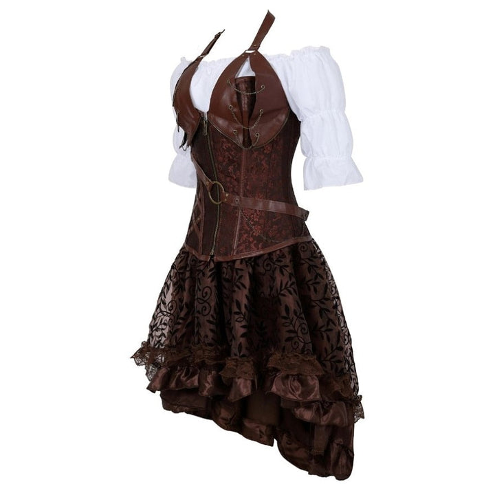 BROWN STEAMPUNK DRESS