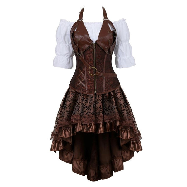 Brown Steampunk Dress