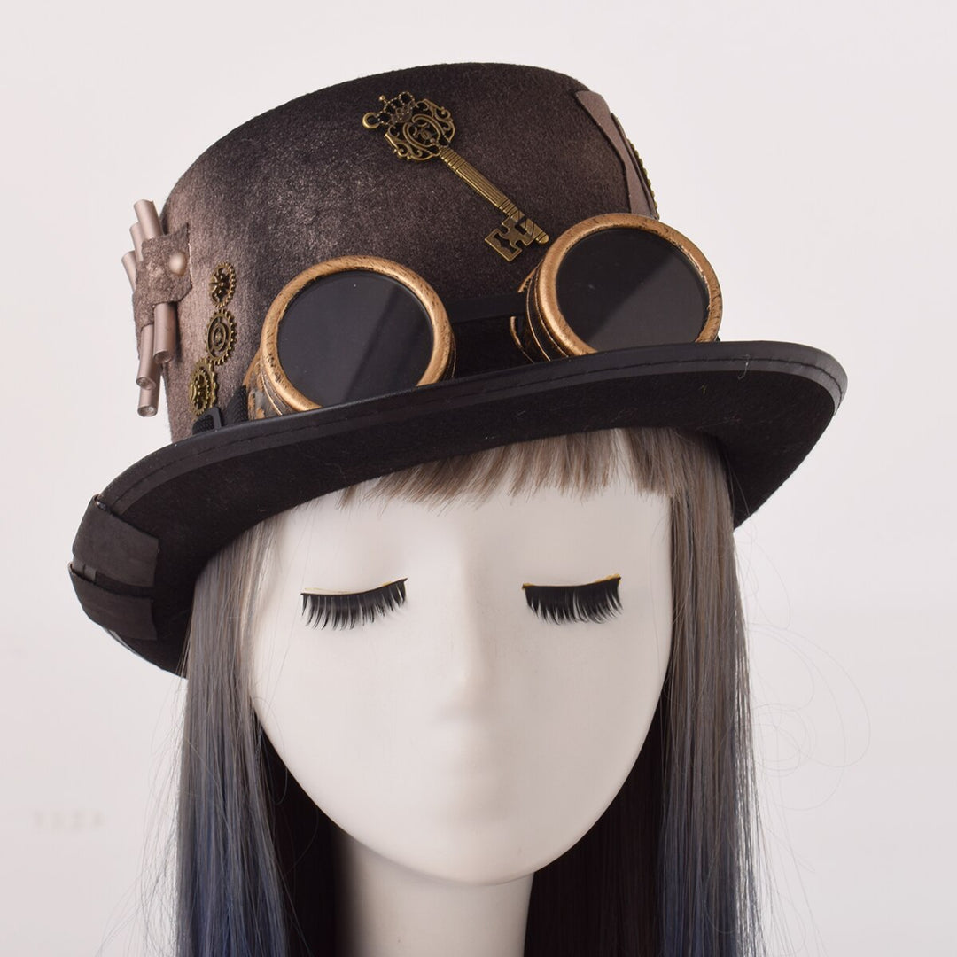 BROWN STEAMPUNK HAT
