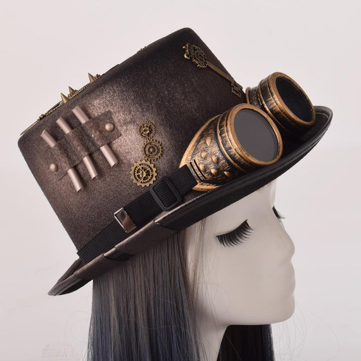 BROWN STEAMPUNK HAT