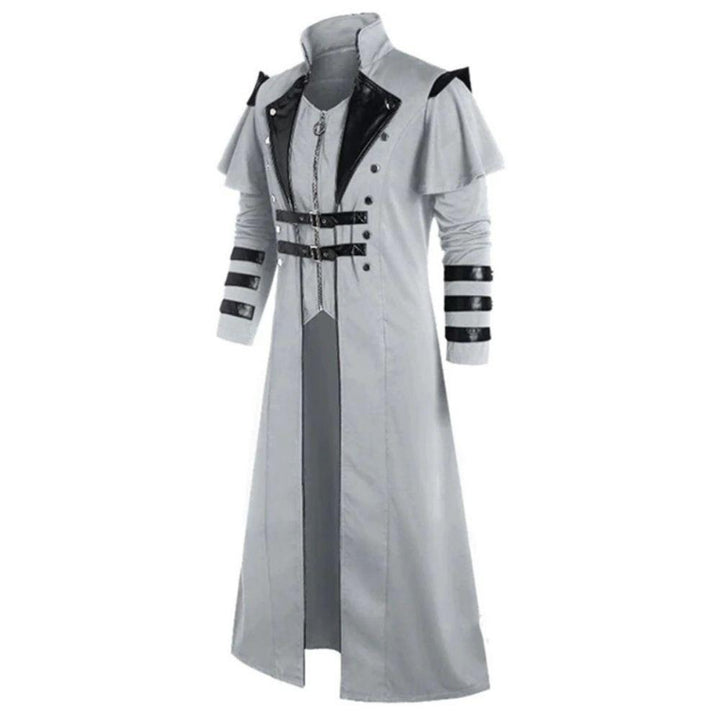 Gothic Black Trench Coat - Steampunk Coat