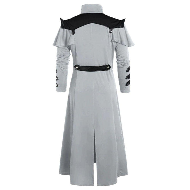 Gothic Black Trench Coat - Steampunk Coat