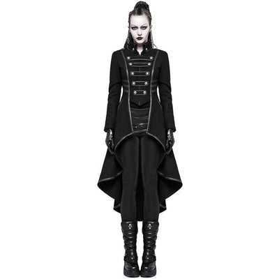 Gothic Military Trench Coat - Steampunk Coat