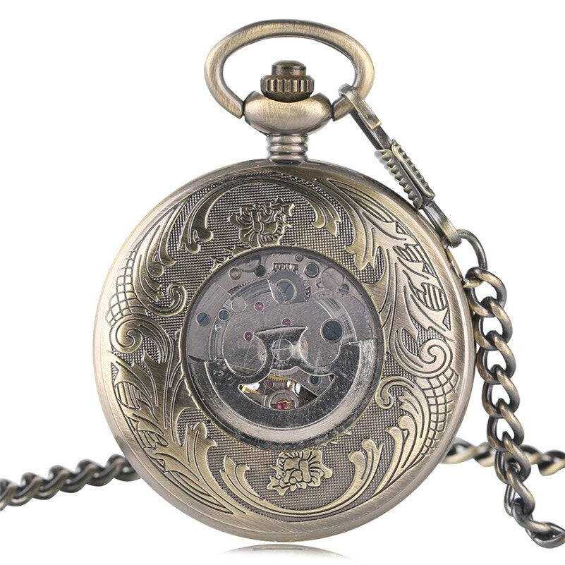 KYLIN CARVING STEAMPUNK POCKET WATCH