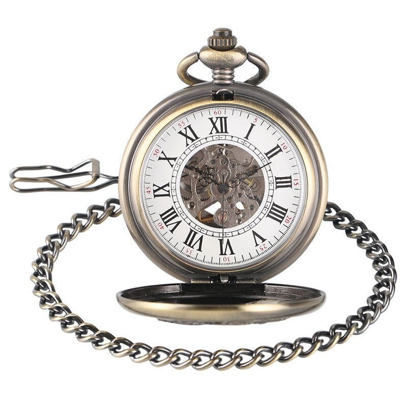 KYLIN CARVING STEAMPUNK POCKET WATCH