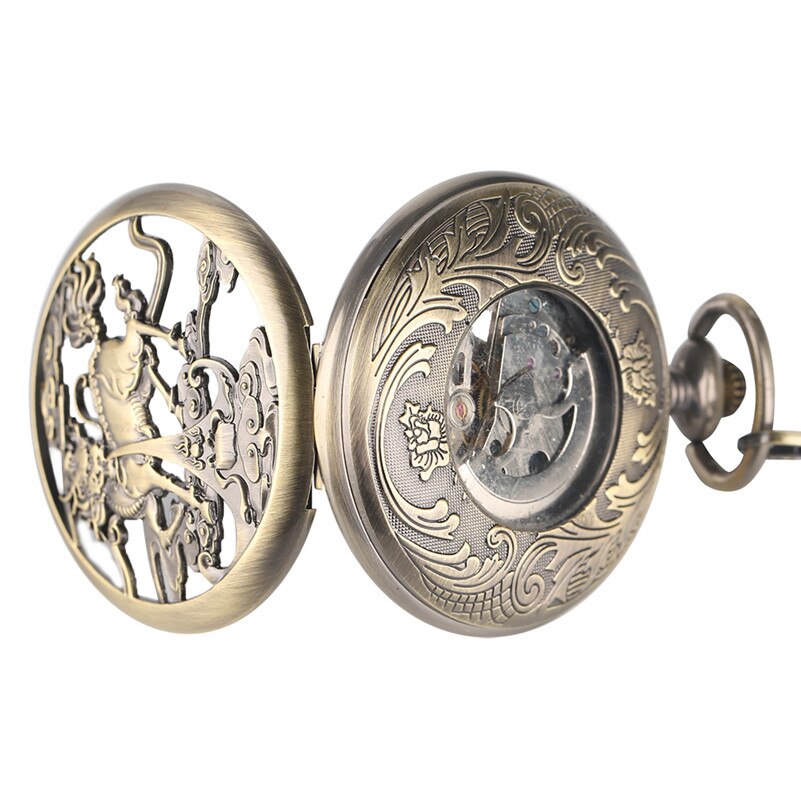 KYLIN CARVING STEAMPUNK POCKET WATCH