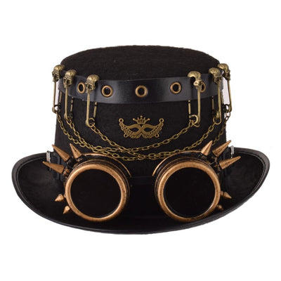 Steampunk Hat Vintage Brown , Steampunk Goggle, Steampunk Gears, Steampunk  Accessories 