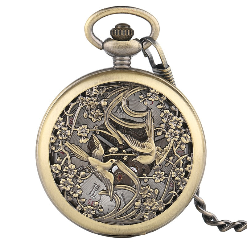 MAGPIE STEAMPUNK POCKET WATCH