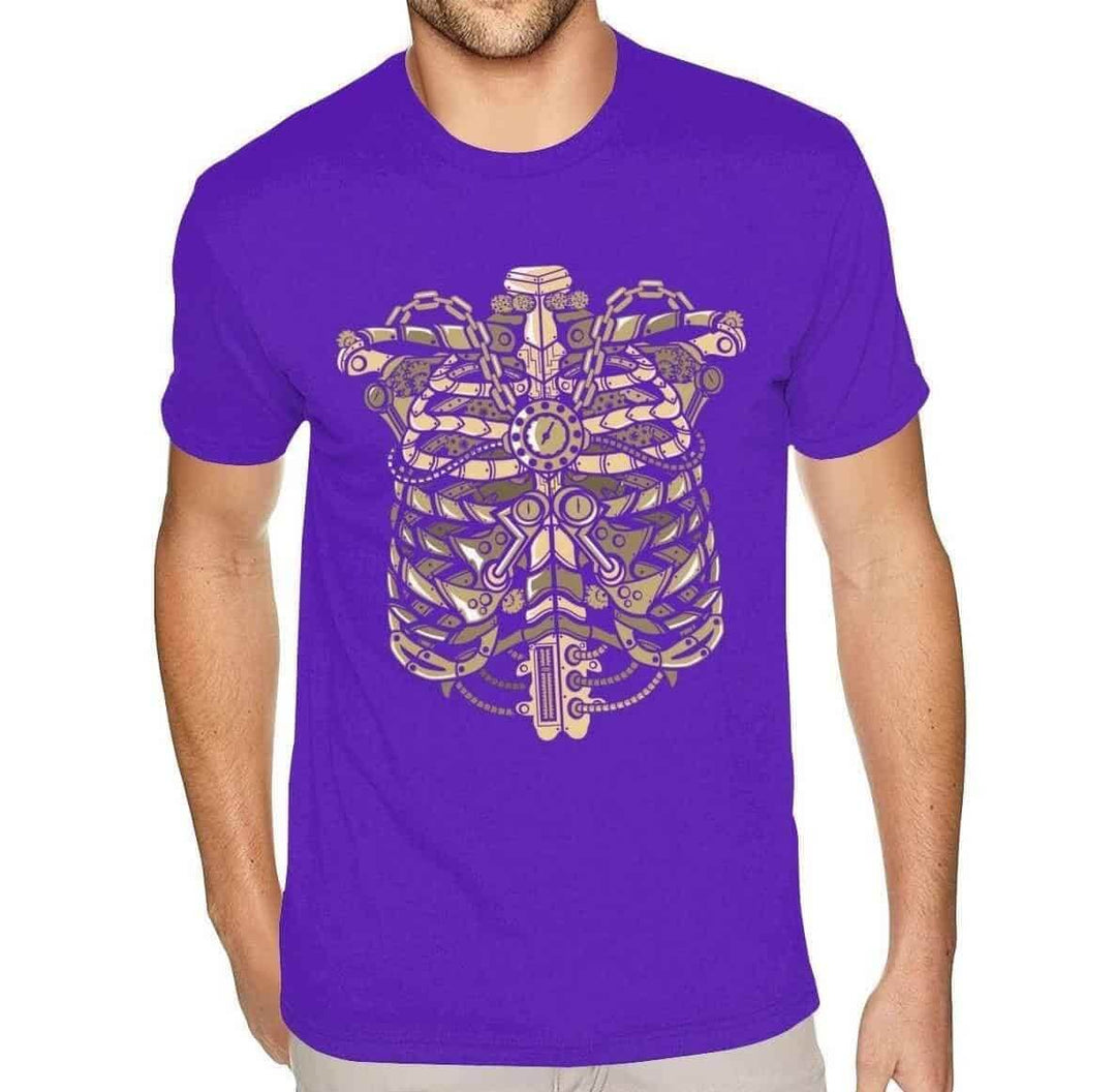 Steampunk Purple Skeleton T-shirt