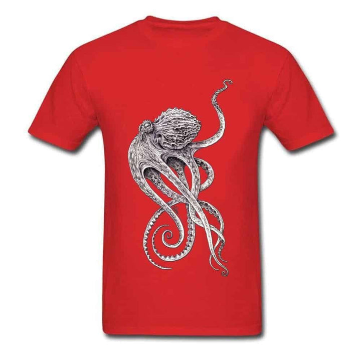 Steampunk Red Octopus T-shirt
