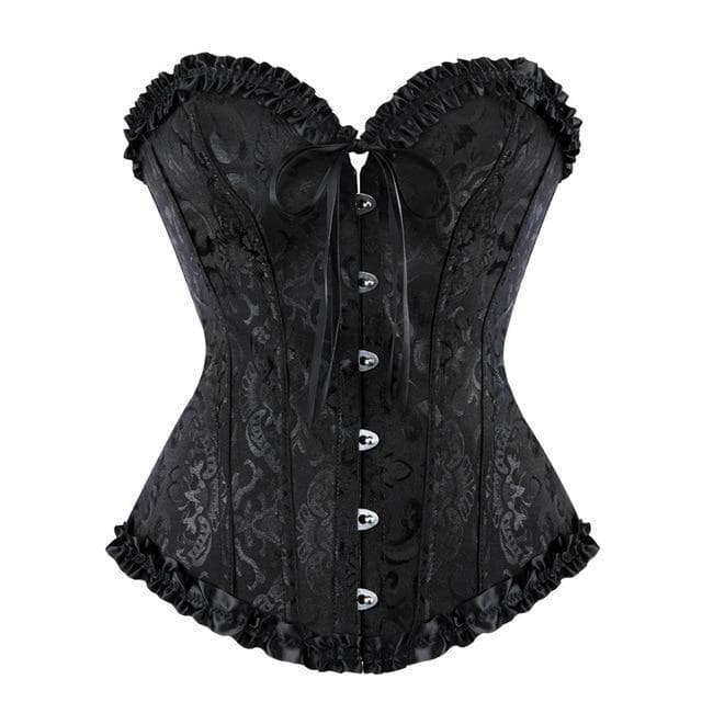 black Plus Size Steampunk Corset