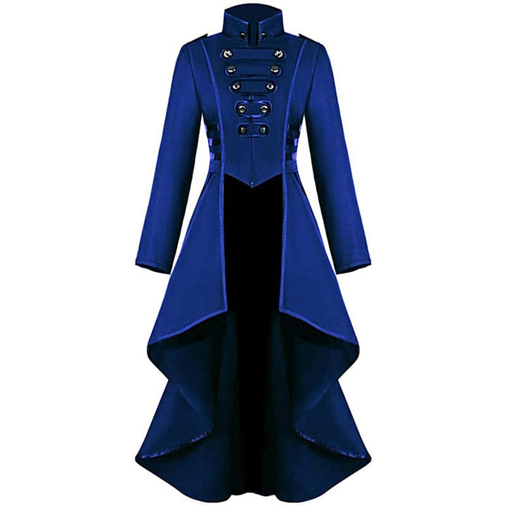 RED STEAMPUNK COAT - BLUE / S