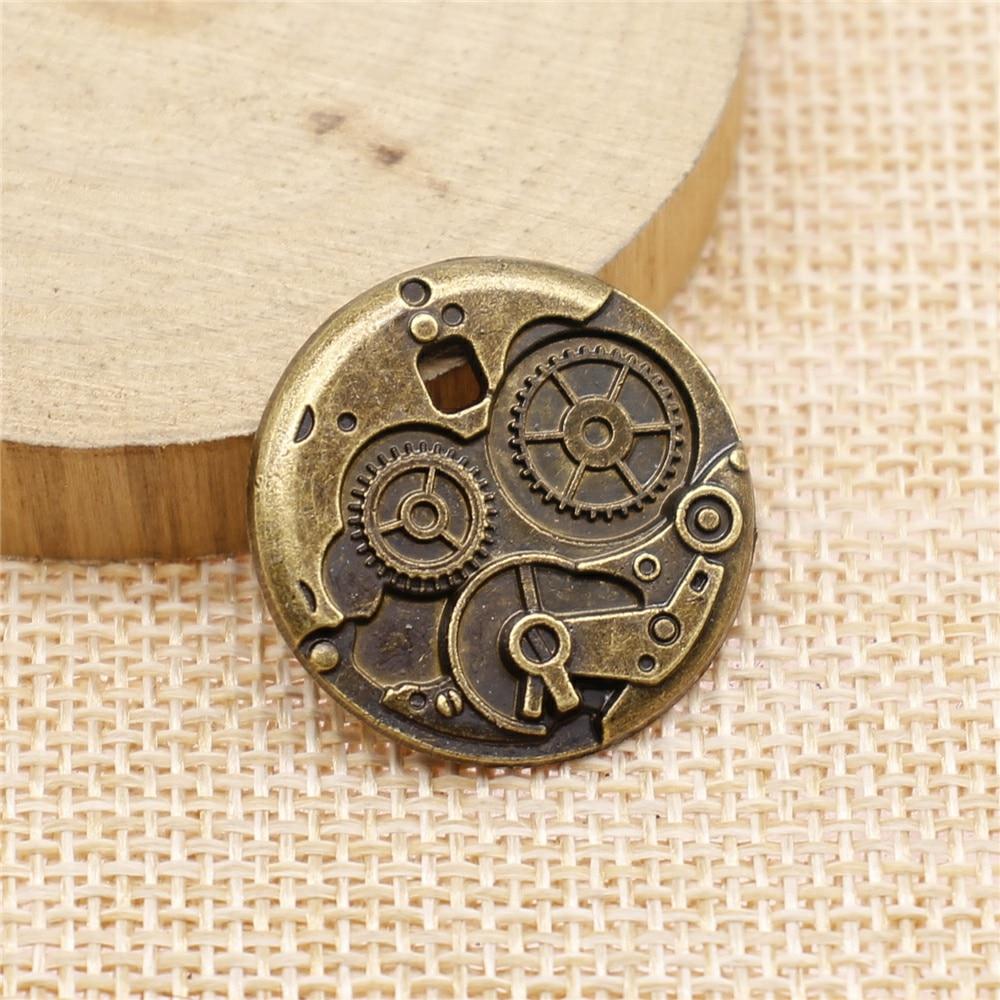 Steampunk Antique Pendant - Antique Bronze Plated - 
