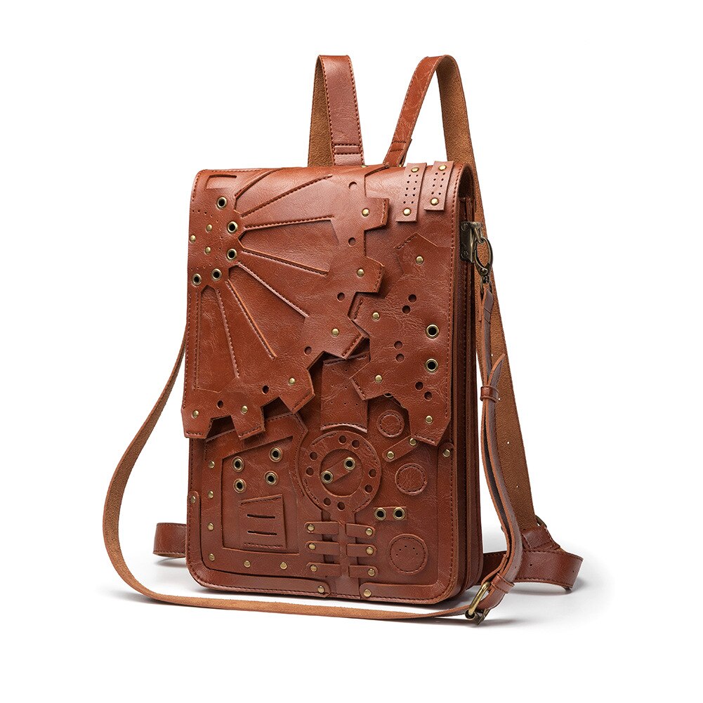 STEAMPUNK BACKPACK - BROWN